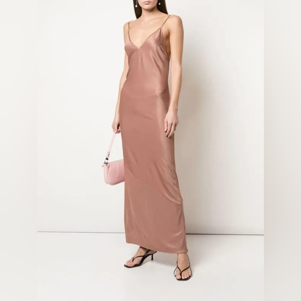 Fleur Du Mal Slink Away Dress Tan 4 NWT
